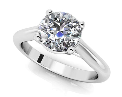 Round Brilliant Cut Diamond Solitaire Engagement Ring