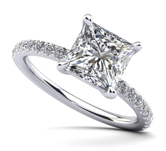 Cut To Perfection Princess Diamond Engagement Ring