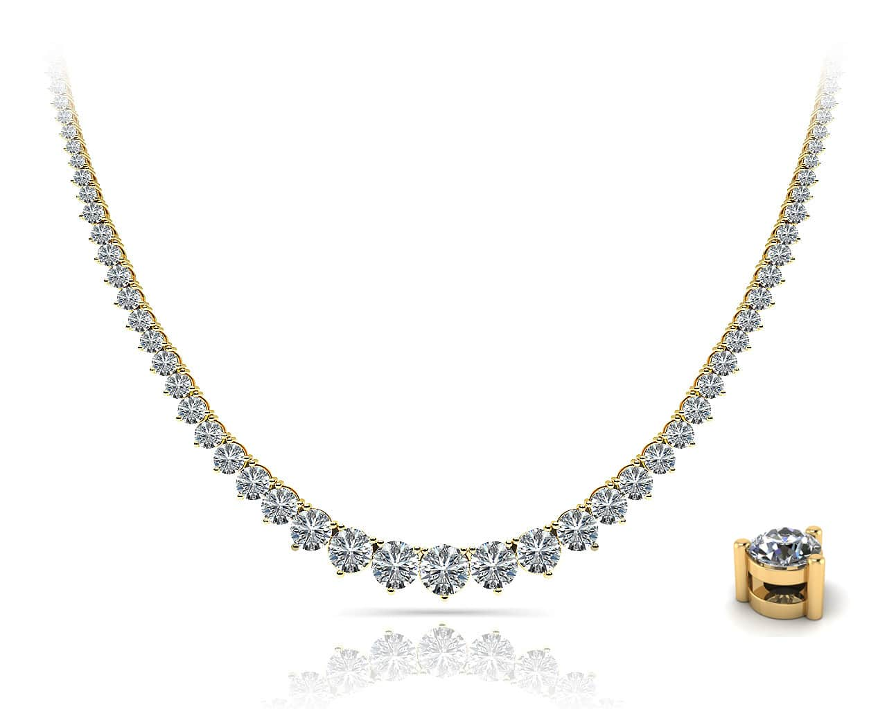 Graduated Red Carpet Diamond Necklace