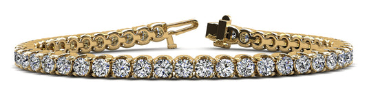 Royal Charm Diamond Tennis Bracelet with Crown Setting