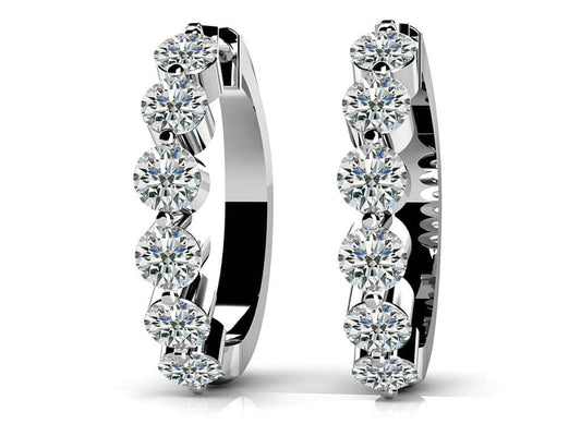 Essential Diamond Hoop Earrings