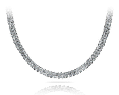 Diamond Checkerboard Necklace