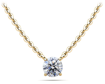 Round Brilliant Diamond Solitaire Pendant