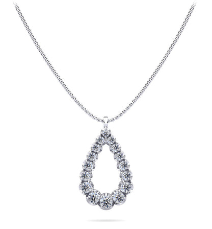 Brilliant Cut Graduated Diamond Pendant