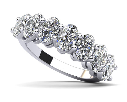 Oval Diamond Anniversary Ring