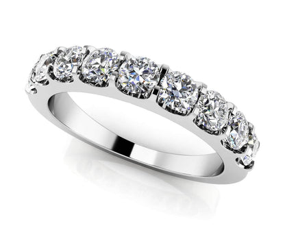 Shared Prong Diamond Anniversary Ring