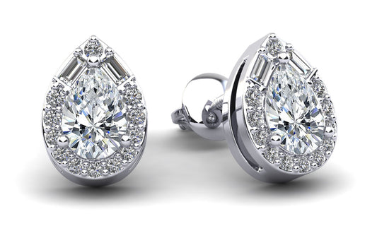 Pear Shape Diamond Dreams Studs Earrings