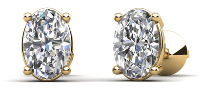 Oval Opulence Diamond Studs Earrings