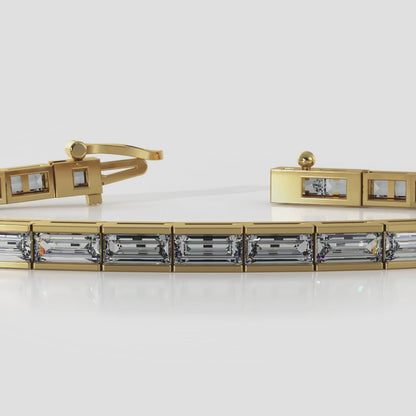 Modern Baguette Tennis Bracelet