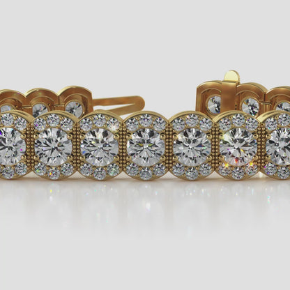 Halo Vintage Diamond Bracelet