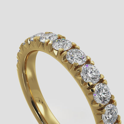 Crown Set Diamond Anniversary Ring