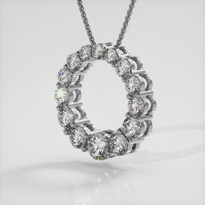 Graduated Brilliant Diamond Pendant