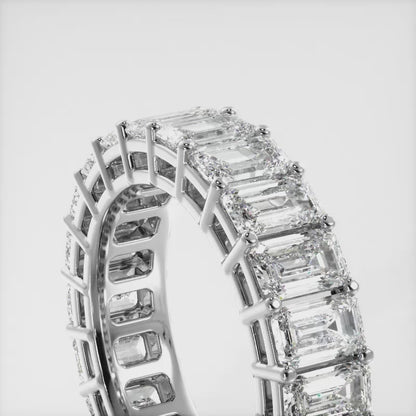 Emerald Cut Classic Diamond Eternity Ring