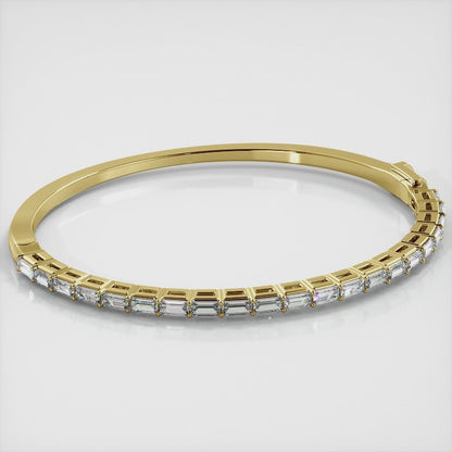 Baguette Cut Diamond Bangle