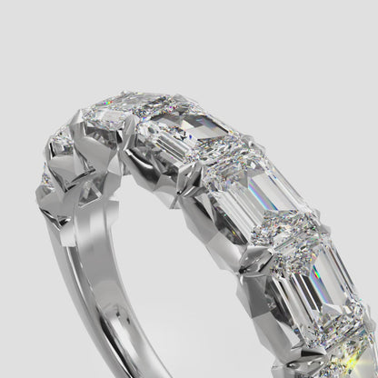 Emerald Cut Dreams Diamond Anniversary Ring