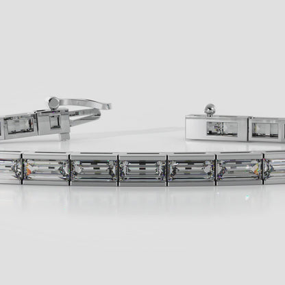 Modern Baguette Tennis Bracelet