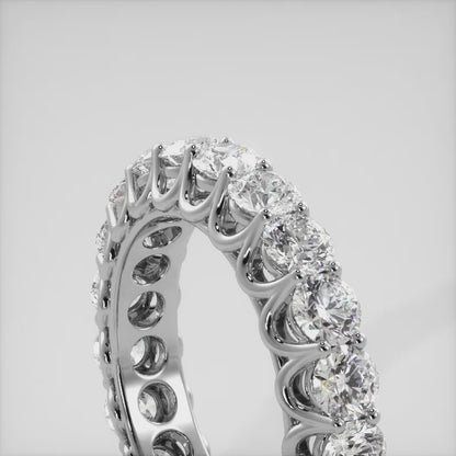 Unique Shared Prong Diamond Eternity Ring