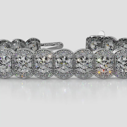 Halo Vintage Diamond Bracelet