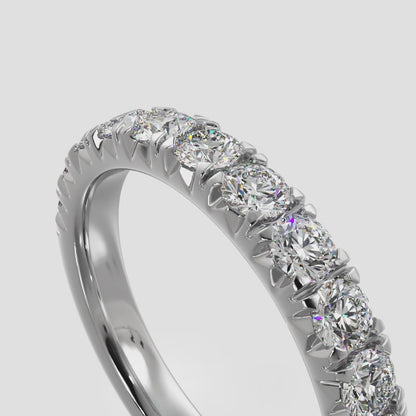 Crown Set Diamond Anniversary Ring